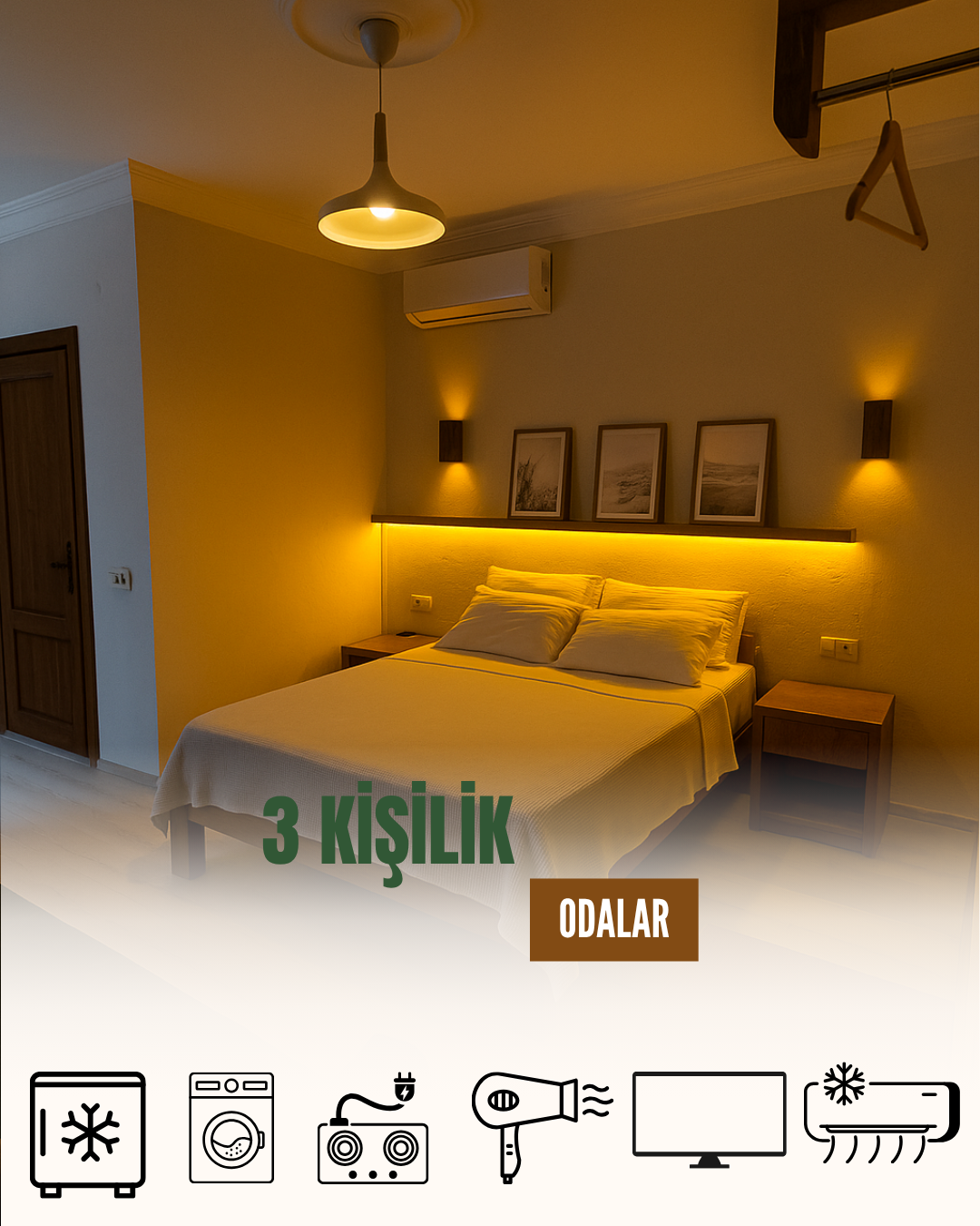 3 Kişilik Standart Oda