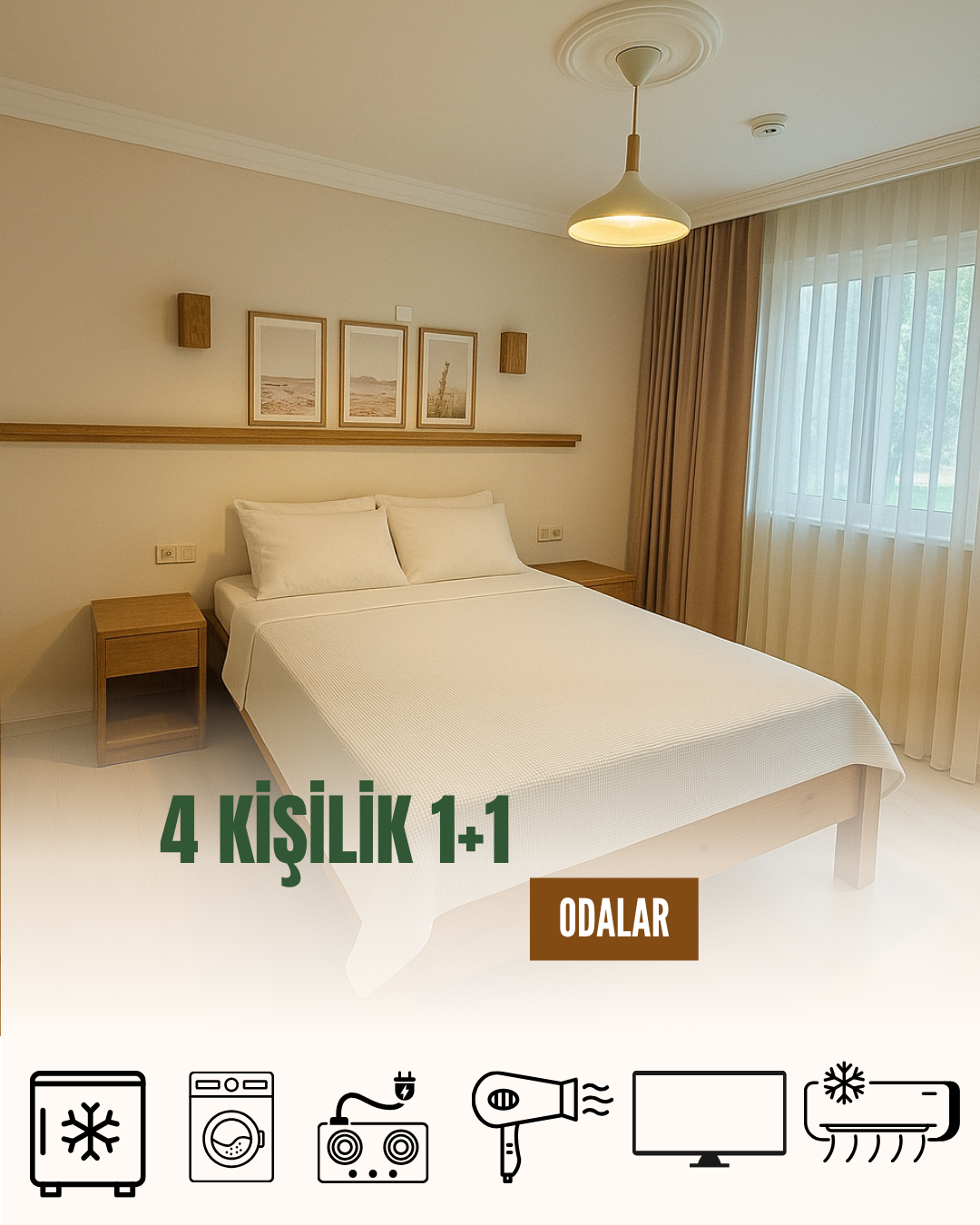 4 Kişilik 1+1 Aile Odası