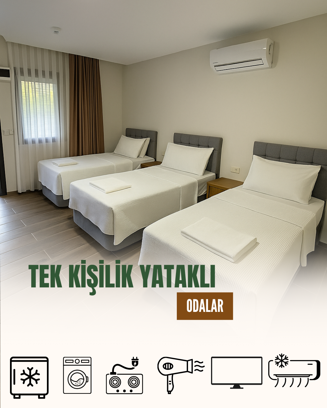 5 Kişilik Tek Yataklı